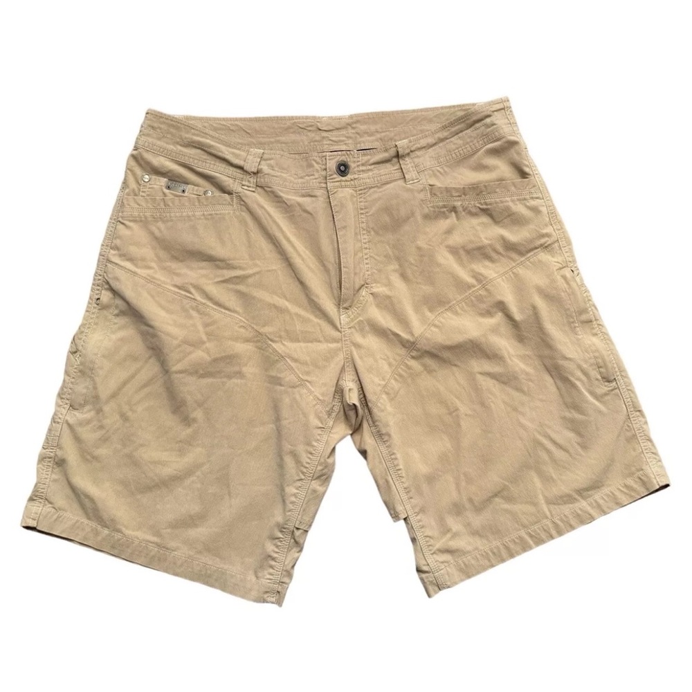 Men's Kuhl Ramblr Cargo Utility Shorts Size 38 Tan Outdoor Hiking
